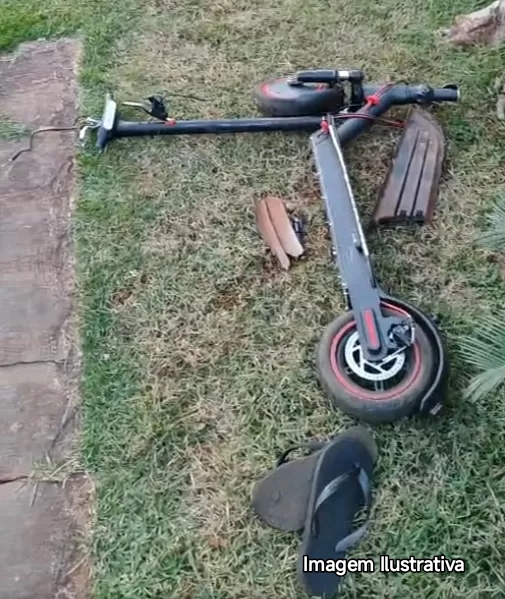 Homem fica ferido após cair de patinete elétrico em Mariluz
