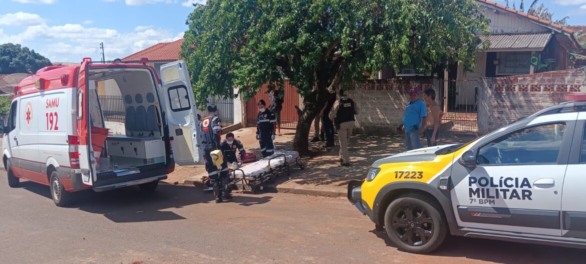 Homem esf@que@do em Goioerê segue internado; polícia identifica suspeito