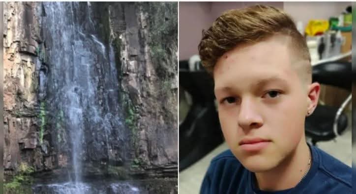 Jovem desaparece nas águas de cachoeira e é encontrado morto.