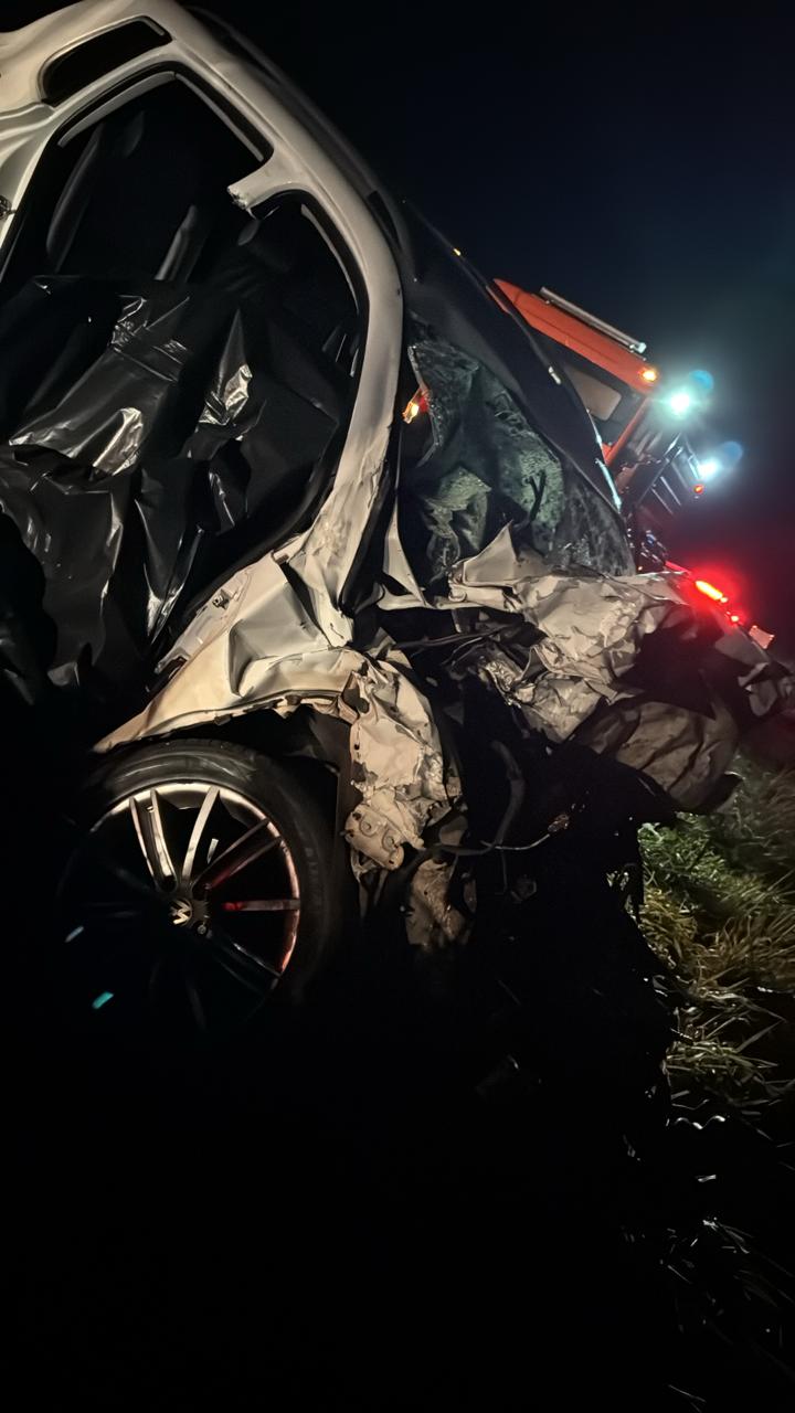 Acidente grave na BR-369 em Ubiratã deixa um morto e quatro feridos, entre eles gestante de 28 semanas e uma criança de 6 anos; família voltava de Goioerê.
