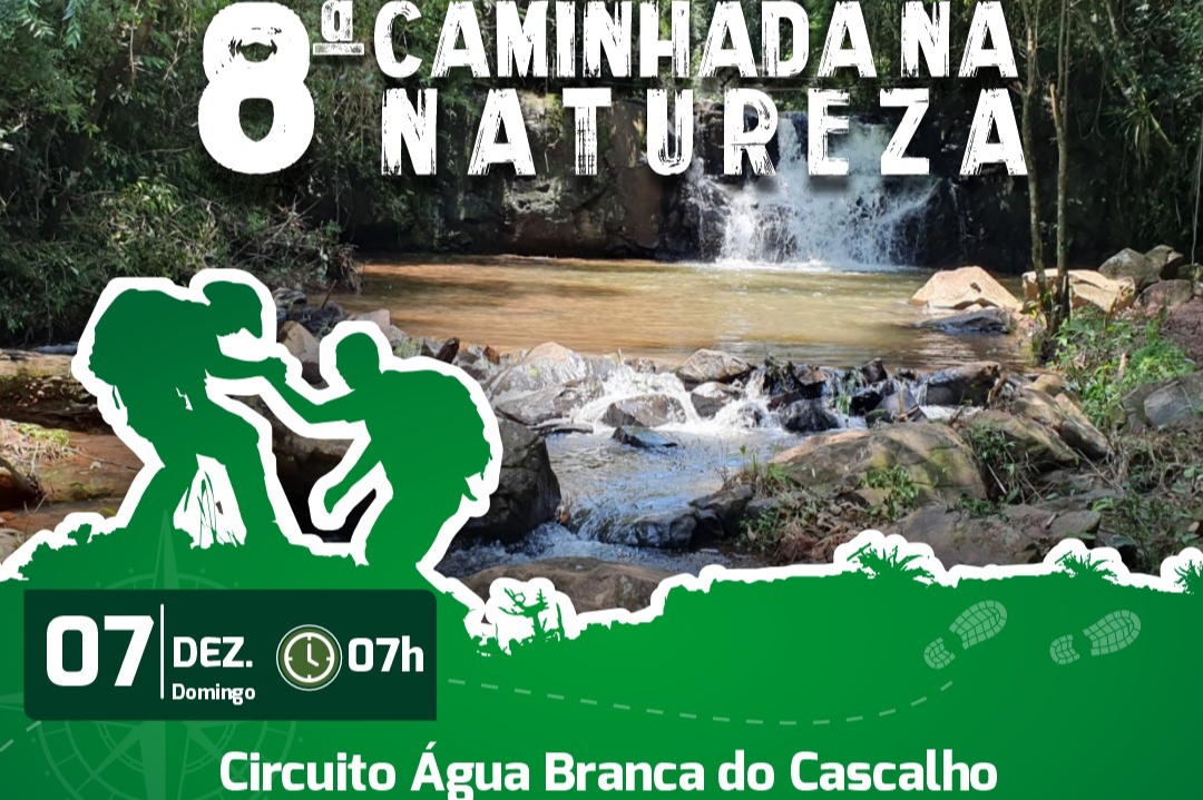 8° Caminhada na Natureza acontece em 07 de dezembro na comunidade Água Branca do Cascalho