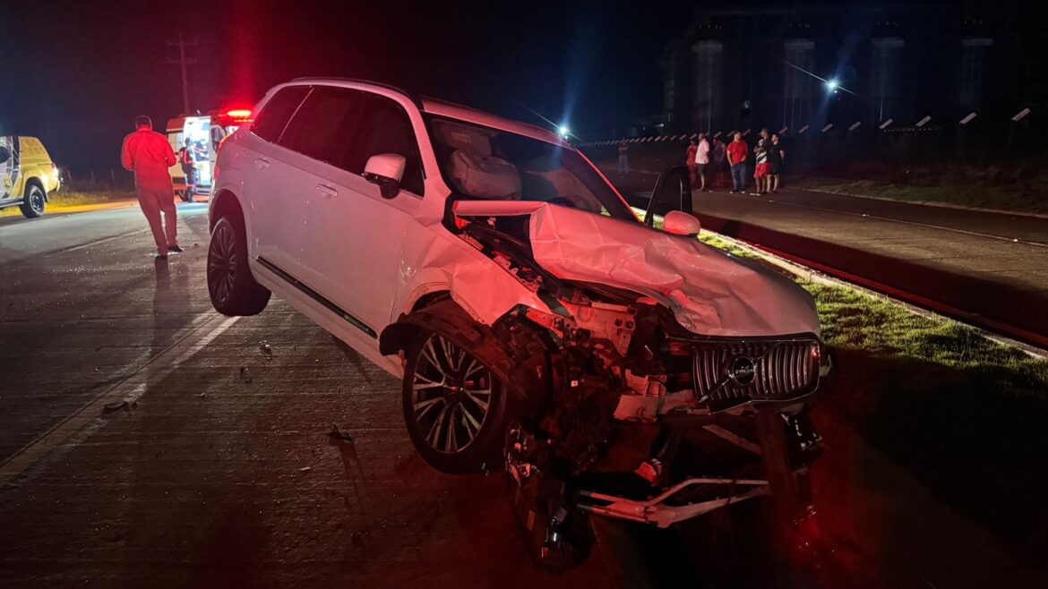 🚨COLISÃO NA PR-180 DEIXA TRÊS PESSOAS FERIDAS EM GOIOERÊ