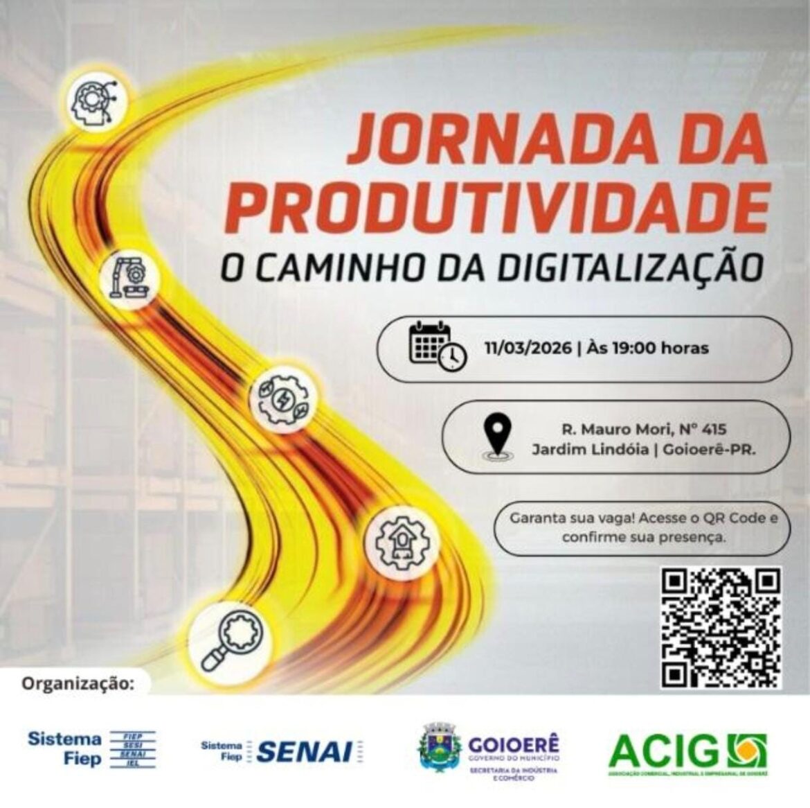 Administração Municipal convida empresários para encontro sobre digitalização e inovação.