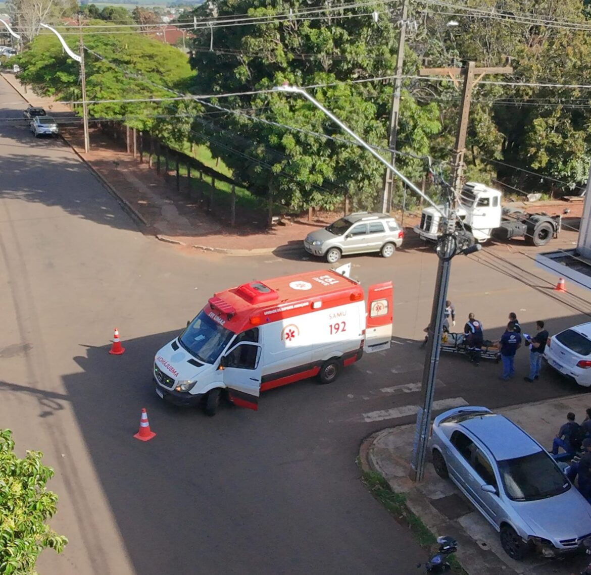 EM MENOS DE 2 HORAS: DOIS ACIDENTES ENTRE CARRO E MOTO SÃO REGISTRADOS EM GOIOERÊ