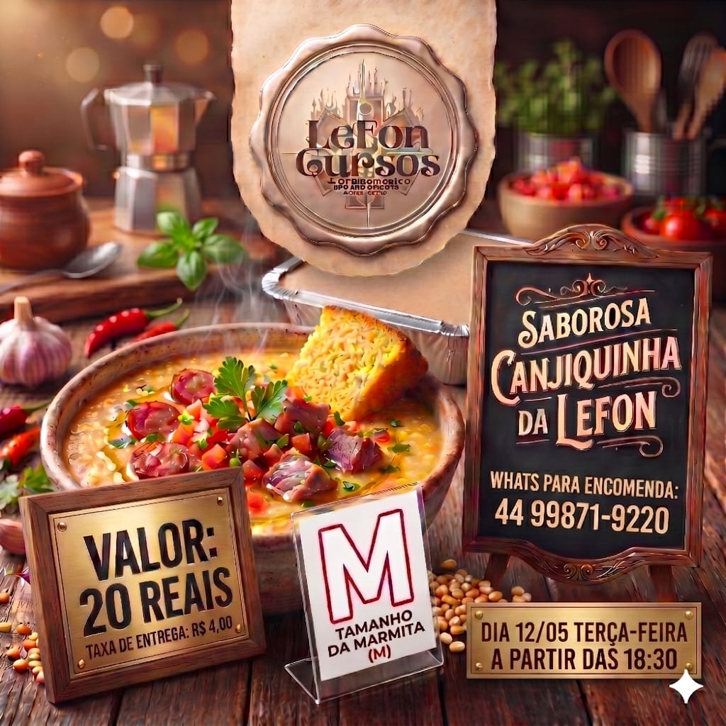 Canjiquinha da Lefon será servida nesta terça-feira em Goioerê