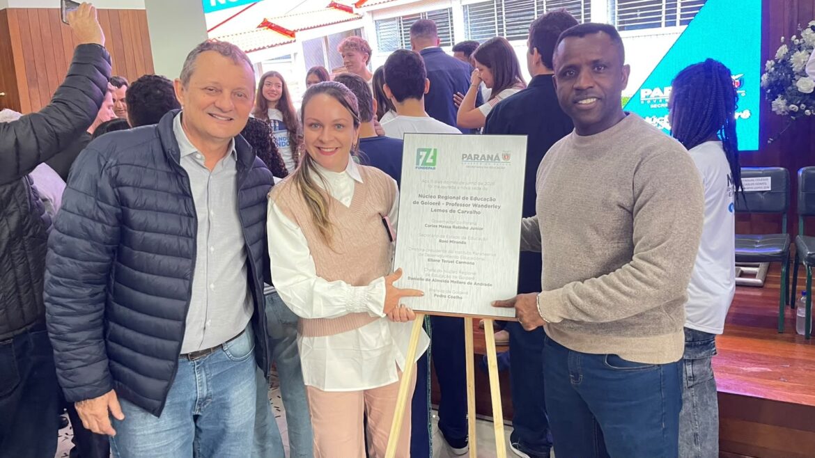 Prefeito Pedro Coelho prestigia inauguração oficial da Nova sede do Núcleo Regional de Educação de Goioerê