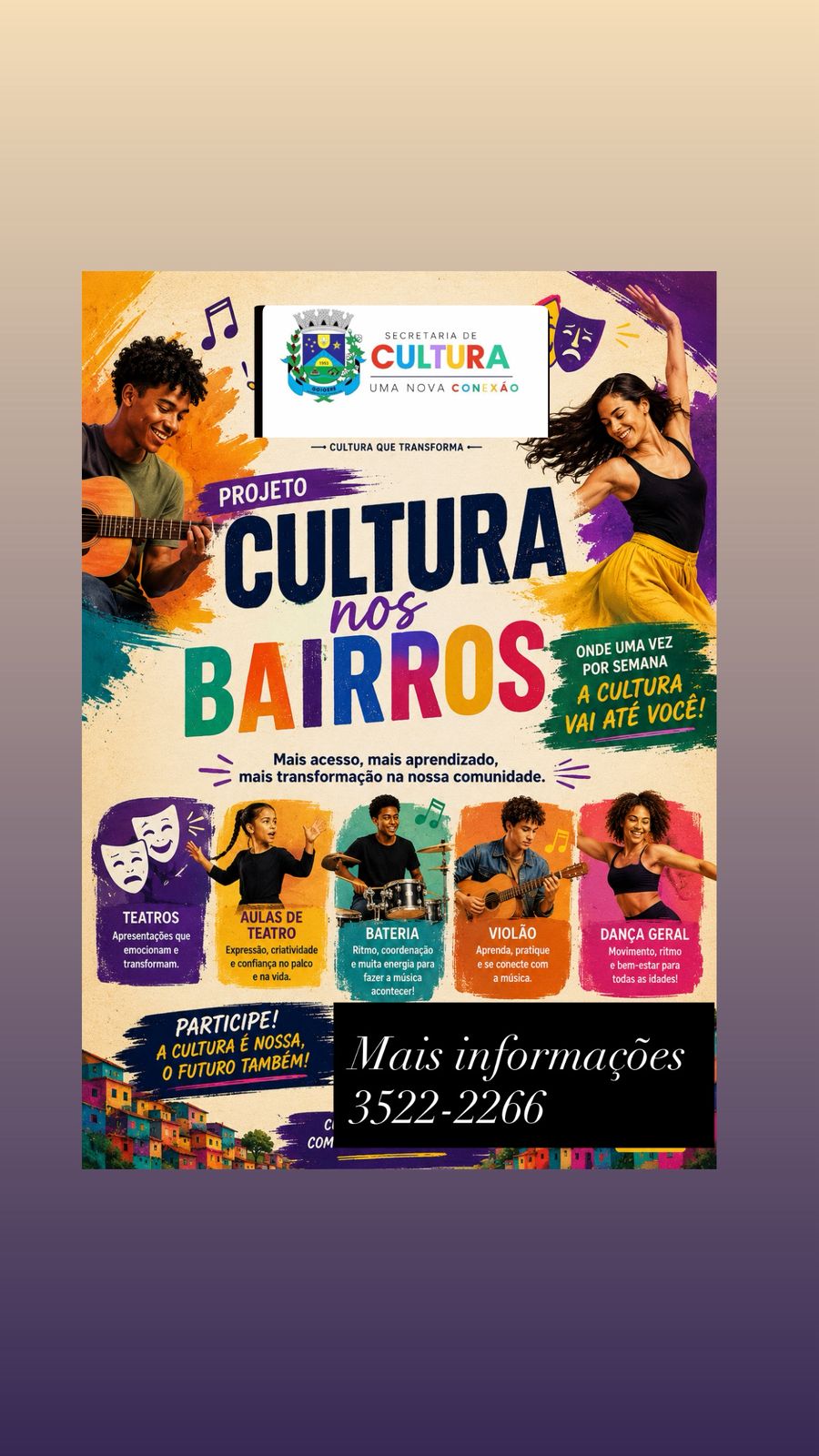 PROJETO CULTURA NOS BAIRROS